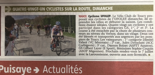 1- Prix de Toucy article YR 27 mars 2018